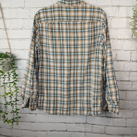 MENS ALESBURY PLAID BUTTON DOWN, LONG SLEEVE, LINED, SIZE MEDIUM - Picture 6 of 8
